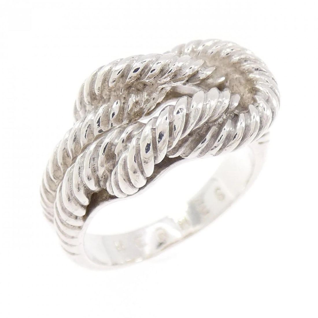 HERMES 925 RING: Hermes 925 Ring Brand: HERMES Type: Ring Material: 925Silver, Color: Silver Size: US 5 1/4 Accessories: None Accessories Notice: When purchasing pre-owned goods, please refer to the photos of the