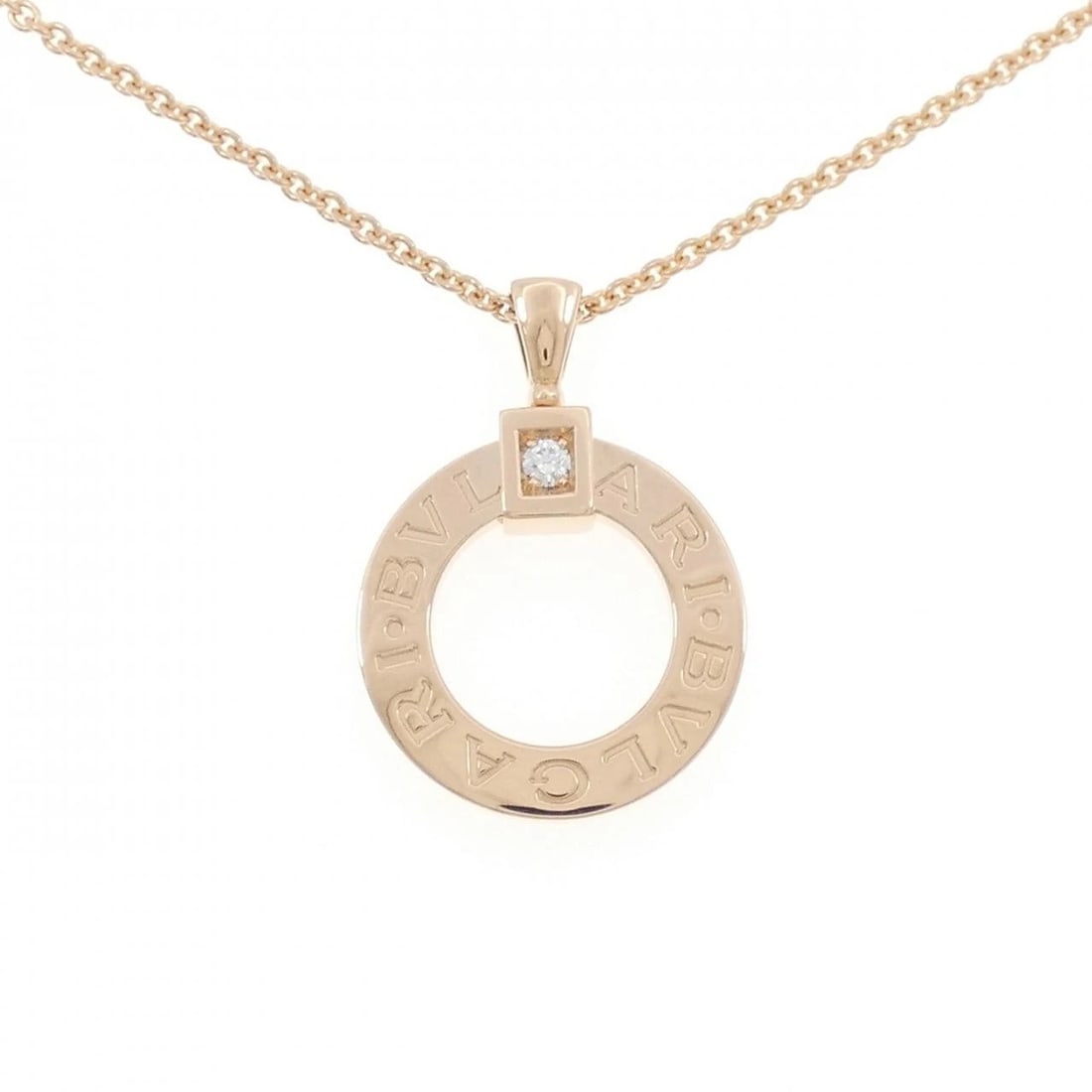 BVLGARI NECKLACE: Bvlgari Necklace Brand: BVLGARI Type: Necklace Material: 750 Pink Gold, Main Stone/Creation Natural Color: Pink Gold Size: Actual Size Pendant length approx. x width approx.: 29.7mmx20.9mm Chain