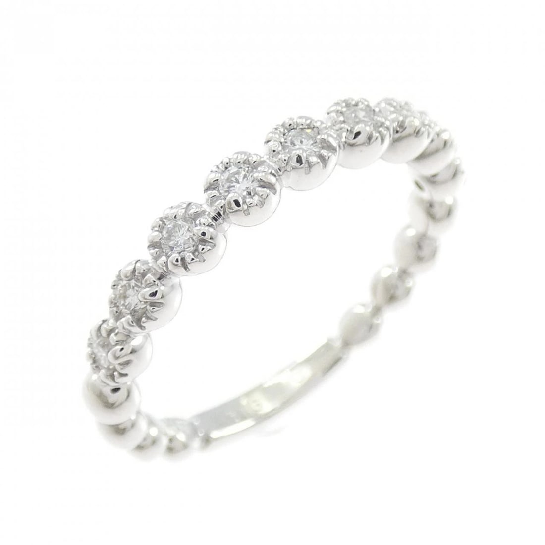 PONTE VECCHIO DIAMOND RING: Ponte Vecchio Diamond Ring Brand: Ponte Vecchio Type: Ring Material: K18 white gold, Main Stone/Creation Natural Color: White Gold Size: US 5 3/4 Accessories: None Accessories Notice: When purchasing