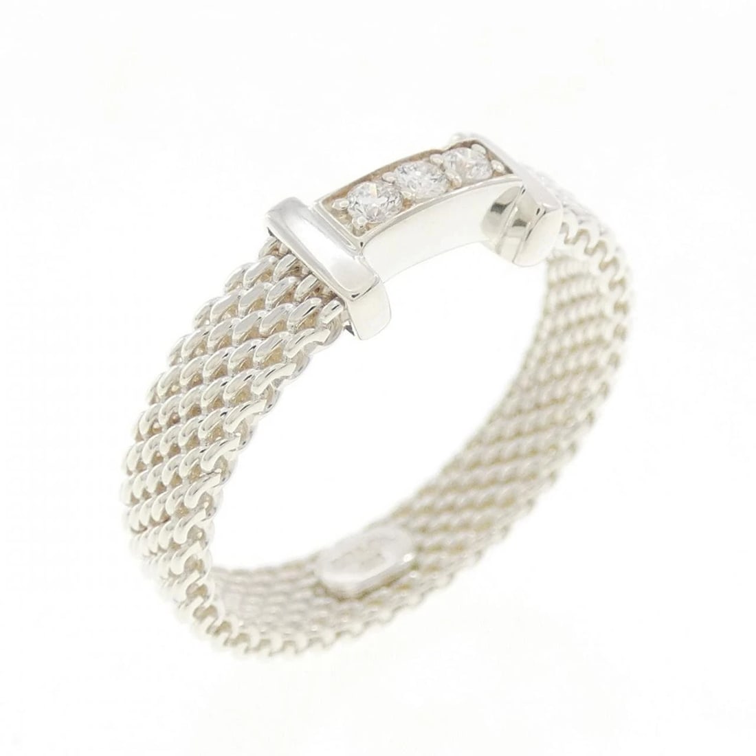 TIFFANY & CO. SOMERSET RING: TIFFANY & Co. Somerset Ring Brand: TIFFANY&Co. Type: Ring Material: 925Silver, Main Stone/Creation Natural Color: Silver Size: US 4 Accessories: None Accessories Notice: When purchasing pr