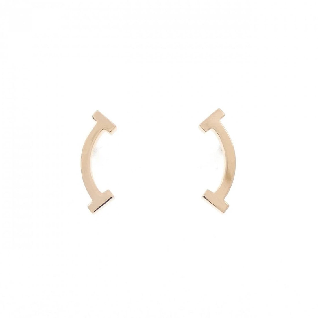 TIFFANY&CO. T SMILE PIERCE: TIFFANY&Co. T Smile Pierce Brand: TIFFANY&Co. Type: Pierce/Earring Material: 750 Pink Gold, Color: Gold Size: Approx. height x width: 13.3mm x 4.4mm Accessories: None Accessories Notice: W