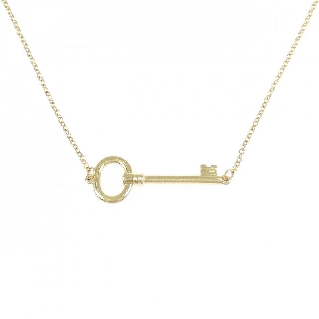 TIFFANY&CO. 750YG NECKLACE: TIFFANY&Co. 750YG Necklace Brand: TIFFANY&Co. Type: Necklace Material: 750 yellow gold, Color: Gold Size: 41cm Actual Size Pendant length approx. x width approx.: 9.3mmx25.4mm Chain maximum width