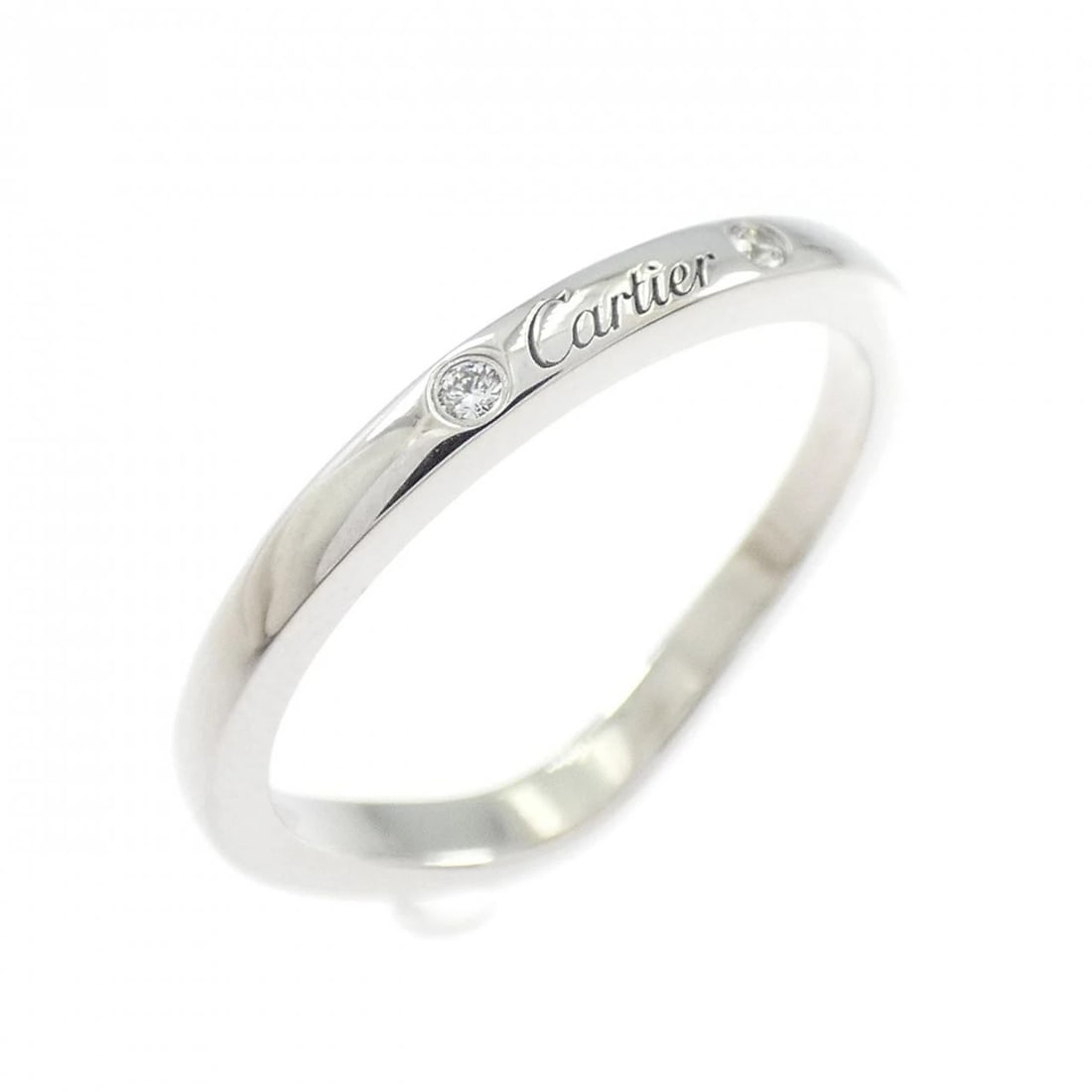 CARTIER BALLERINA 3-PIECE RING: Cartier Ballerina 3-Piece Ring Brand: CARTIER Type: Ring Material: Platinum950, Main Stone/Creation Natural Color: Platinum Size: US 4 1/2 Accessories: None Accessories Notice: When purcha