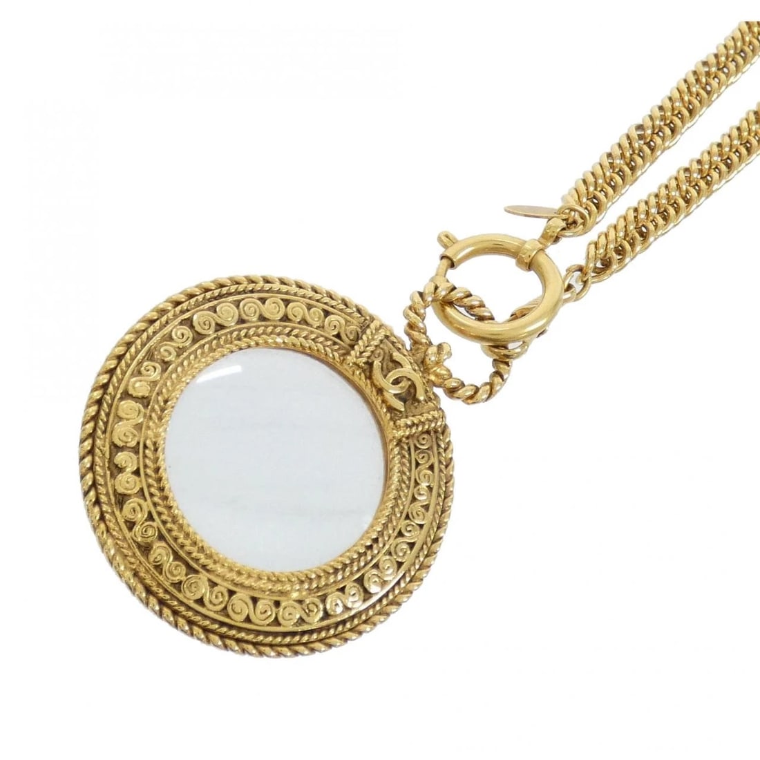CHANEL NECKLACE: Chanel Necklace Brand: CHANEL Type: Necklace Material: None, Color: GOLD (Gold) Size: Length: 94.5cm Top width x height: 5.5cmx7cm Accessories: None Accessories Notice: When purchasing pre-owned