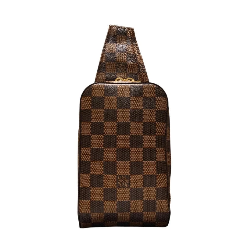 LOUIS VUITTON GERONIMOS BODY BAG: Louis Vuitton Geronimos Body Bag Brand: LOUIS VUITTON Type: Handbag Material: Damier Canvas Damier Canvas Color: brown Size: W: 20cm / H: 10.5cm / D: 5cm Accessories: None Accessories Noti