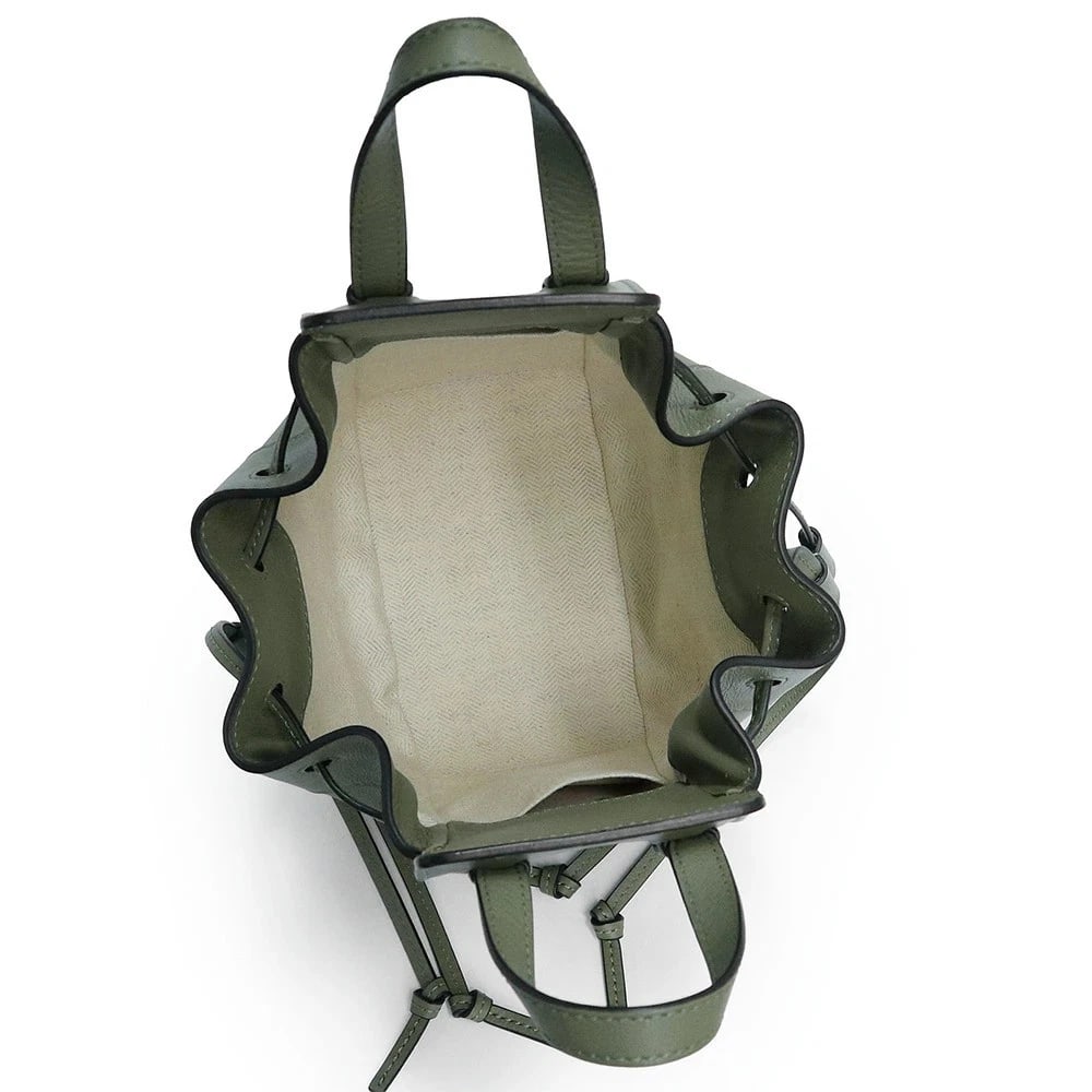 LOEWE HAMMOCK DRAWSTRING MINI AVOCADO GREEN - 2