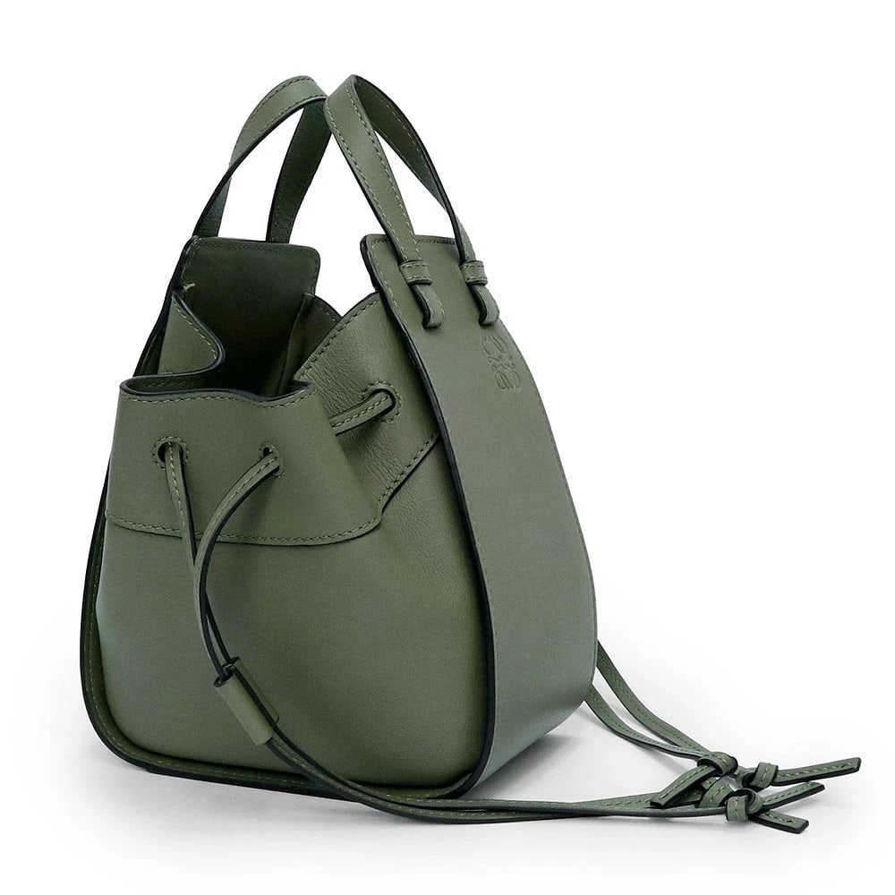 LOEWE HAMMOCK DRAWSTRING MINI AVOCADO GREEN - 3