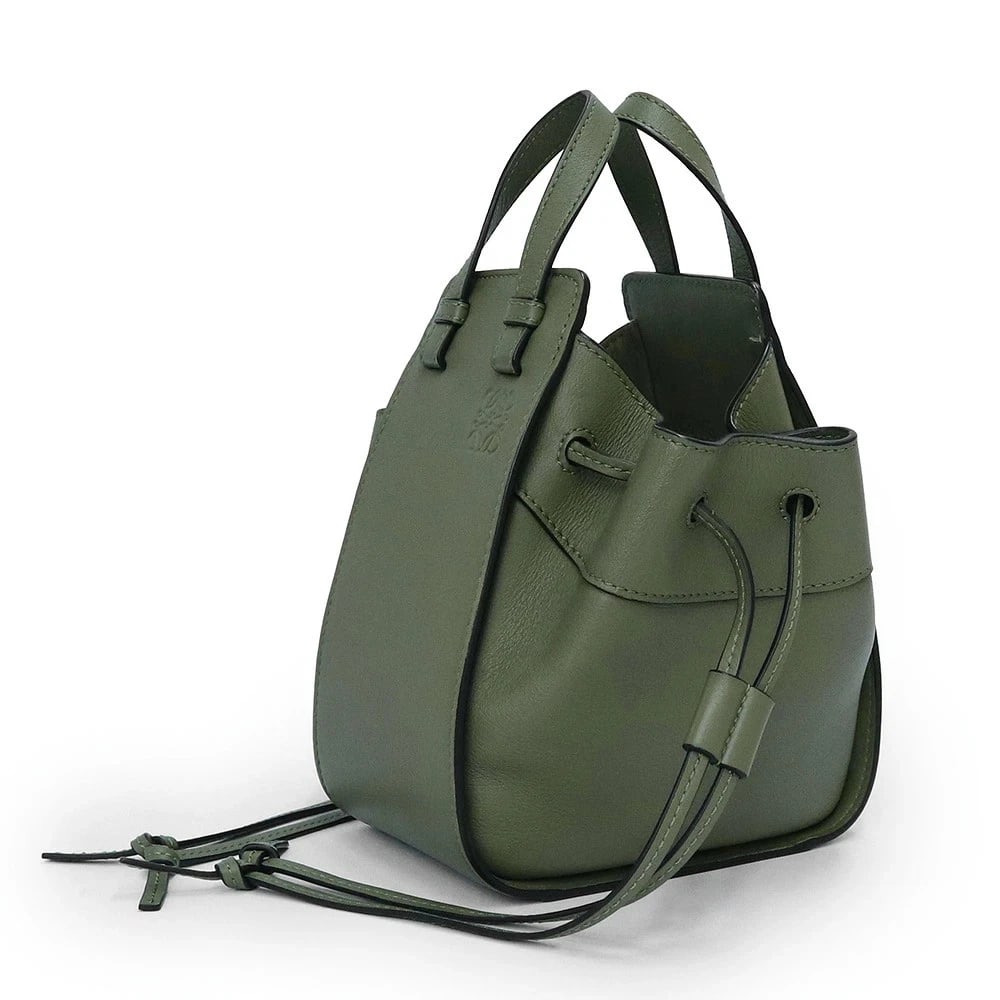 LOEWE HAMMOCK DRAWSTRING MINI AVOCADO GREEN - 4