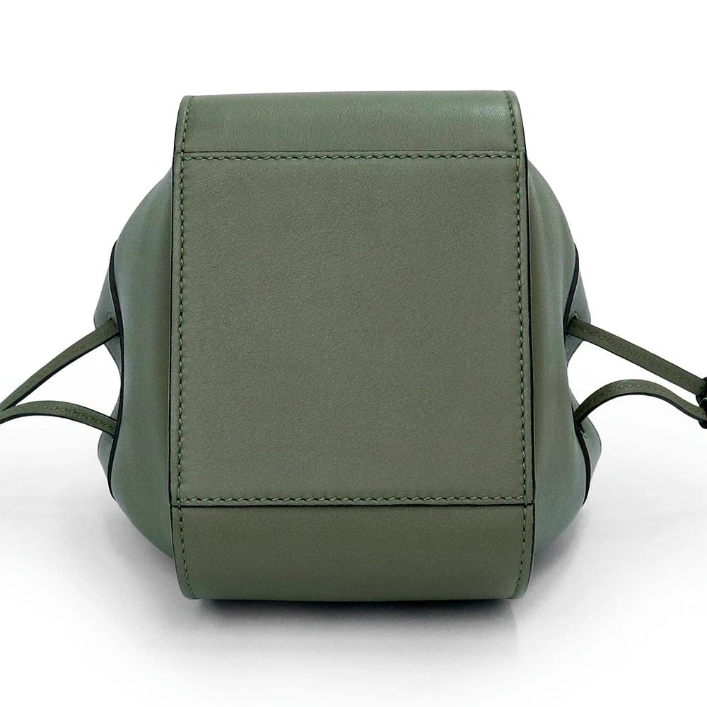 LOEWE HAMMOCK DRAWSTRING MINI AVOCADO GREEN - 6