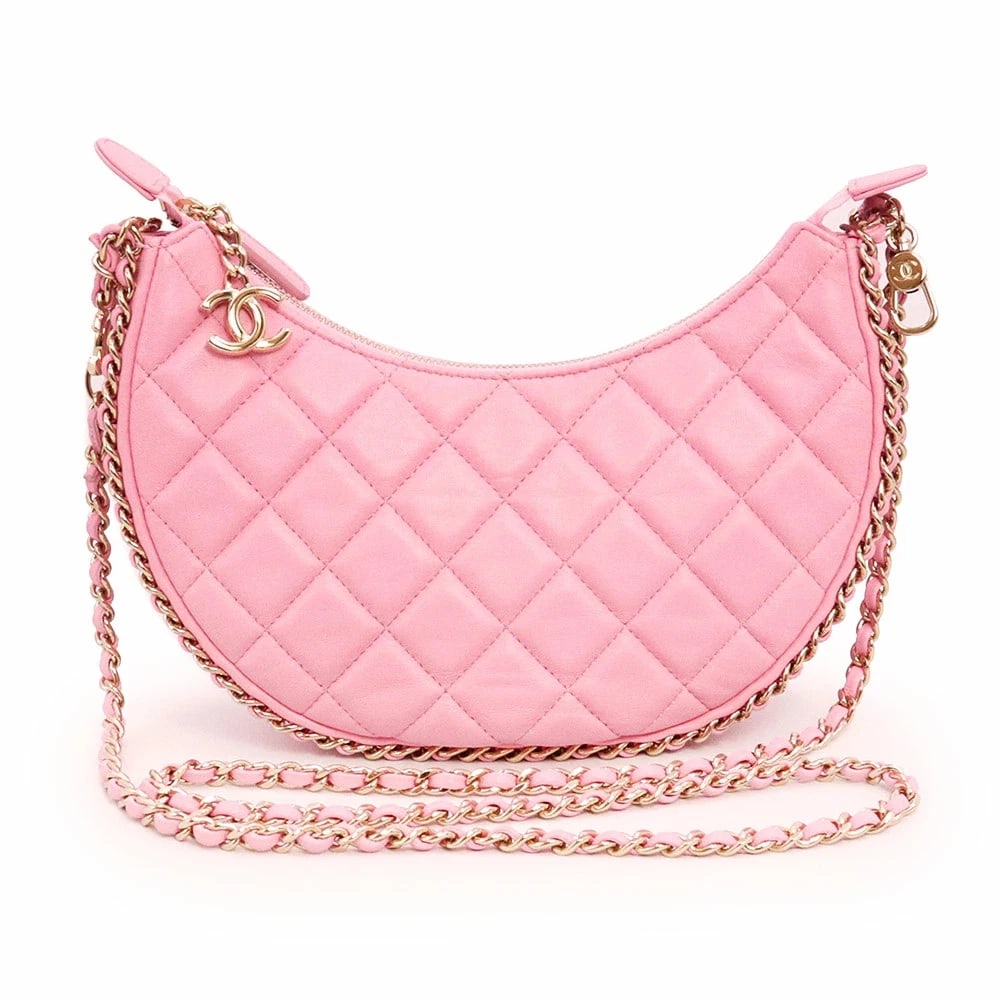 CHANEL MATELASSÉ SMALL HOBO CROSSBODY SHOULDER BAG (1 of 5)