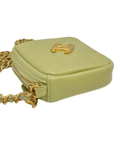 CHANEL CHAIN SHOULDER POUCH LAMBSKIN - 3
