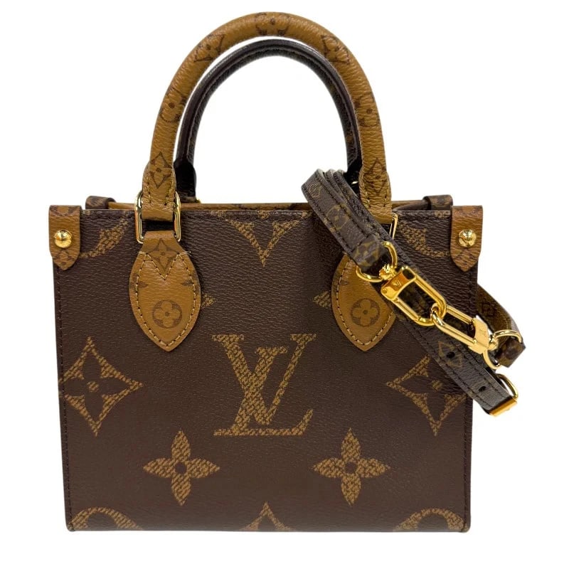 LOUIS VUITTON ONTHEGO BB BROWN MONOGRAM EMPREINTE SHOULDER BAG: LOUIS VUITTON Onthego BB Brown Monogram Empreinte Shoulder Bag Brand: LOUIS VUITTON Type: Handbag Material: Monogram Empreinte Color: brown Size: W: 18cm / H: 15cm / D: 8.5cm / Shoulder strap: 49-55cm