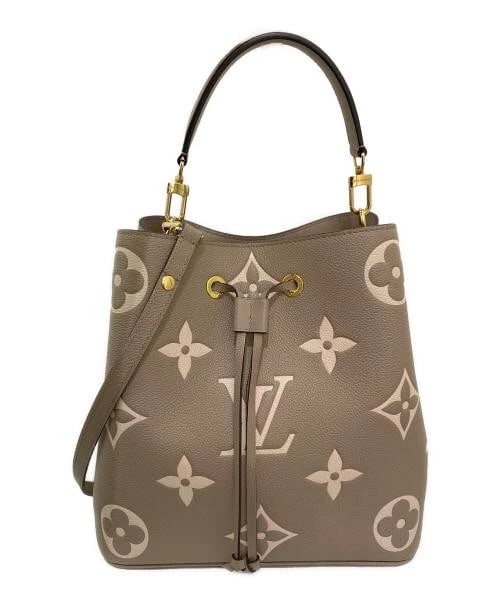 LOUIS VUITTON NEONOE: LOUIS VUITTON NeoNoe Brand: LOUIS VUITTON Type: Handbag Material: Leather Color: Turtlere X Crème Size: H:25.5cm / W:26cm / D:17cm [ Handle size ] 14cm Accessories: None Accessories Notice: When