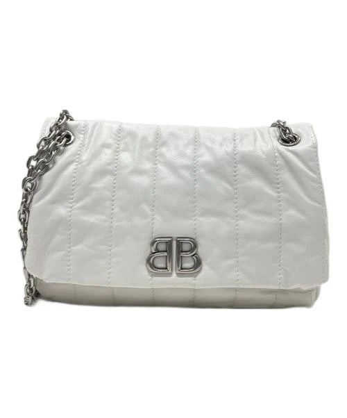 BALENCIAGA MONACO: Balenciaga Monaco Brand: BALENCIAGA Type: Handbag Material: None Color: White Size: H:15.0cm / W:22.0cm / D:7.5cm Accessories: None Accessories Notice: When purchasing pre-owned goods, ple