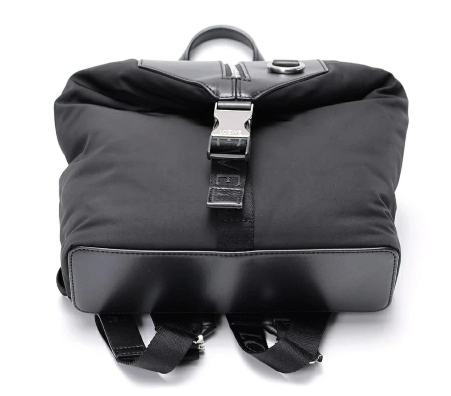 LOEWE CONVERTIBLE BACKPACK SMALL NYLON BLACK - 4