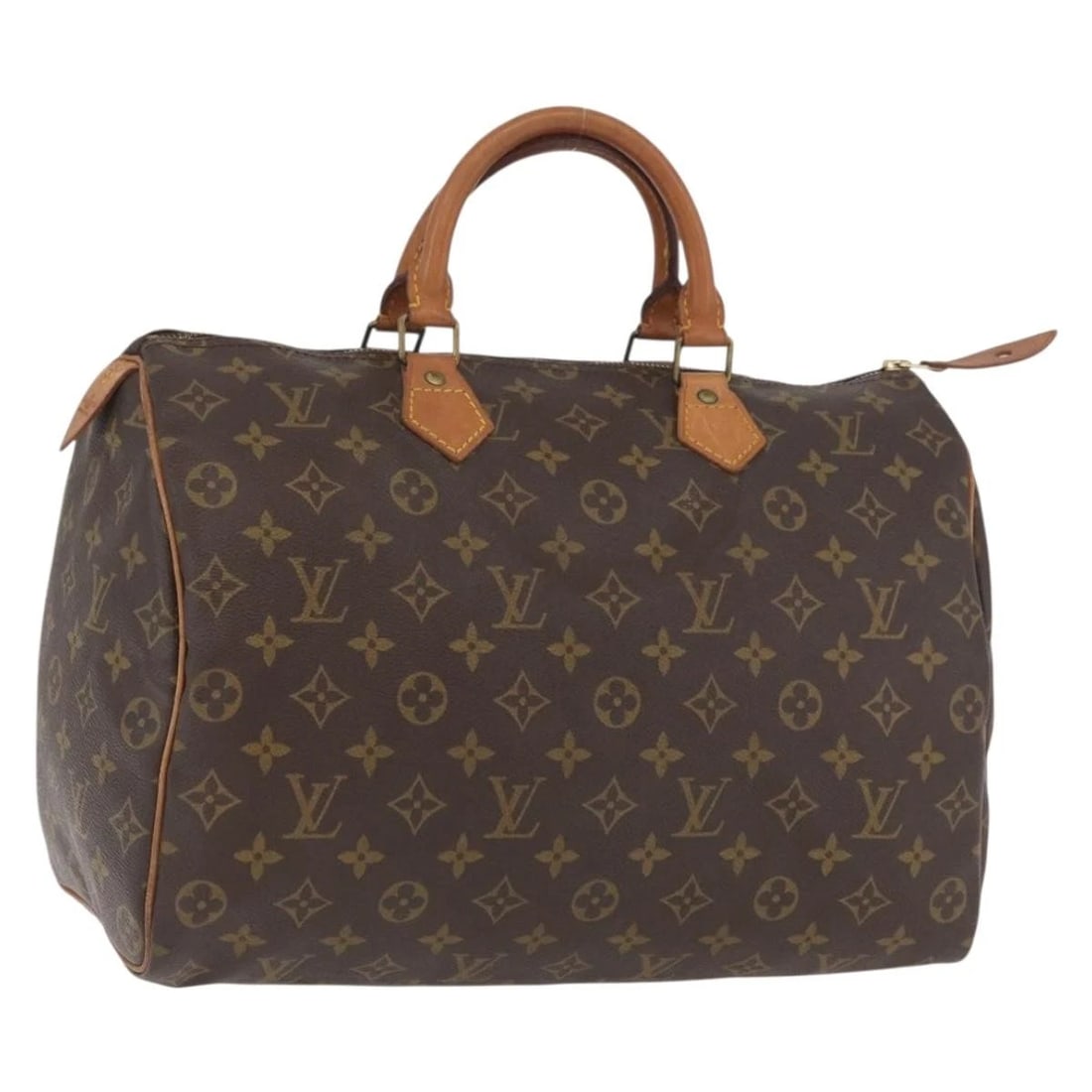 LOUIS VUITTON MONOGRAM SPEEDY 35 HAND BAG: LOUIS VUITTON Monogram Speedy 35 Hand Bag Brand: LOUIS VUITTON Type: Hand Bag Material: Monogram Canvas Color: Monogram Size: W13.8 x H9.1 x D7.5inch(Approx) Accessories: None Accessories