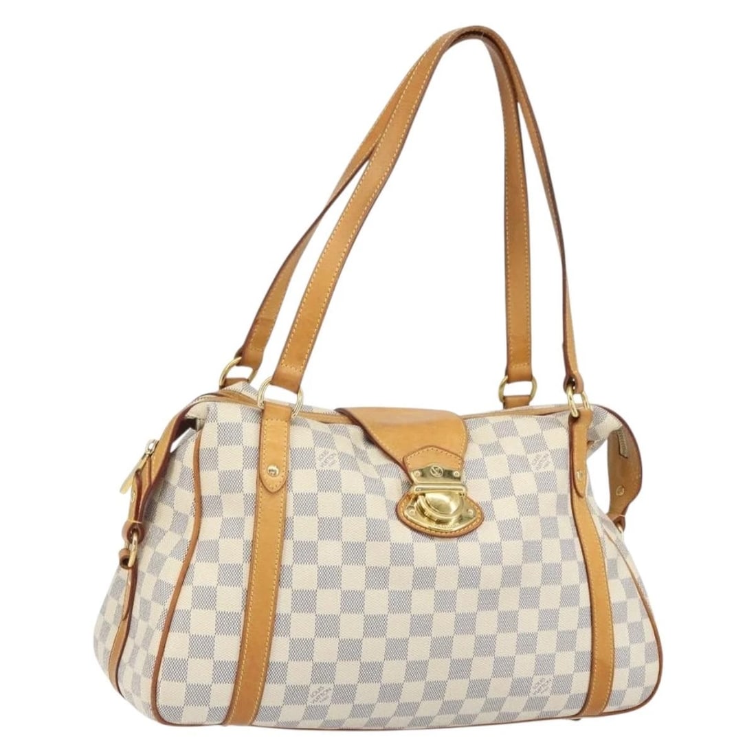 LOUIS VUITTON DAMIER AZUR STRESA PM TOTE BAG: LOUIS VUITTON Damier Azur Stresa PM Tote Bag Brand: LOUIS VUITTON Type: Tote Bag Material: Damier Azur Canvas Color: Damier Azur Size: W15.7 x H8.7 x D8.3inch(Approx) Accessories: None Acc