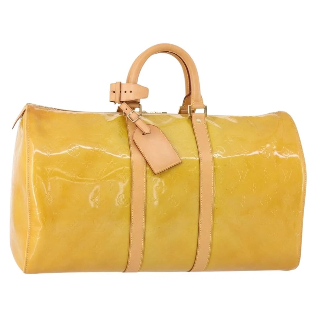 LOUIS VUITTON MONOGRAM VERNIS MERCER BOSTON BAG: LOUIS VUITTON Monogram Vernis Mercer Boston Bag Brand: LOUIS VUITTON Type: Boston Bag Material: Patent Leather Color: Beige Size: W18.5 x H10.6 x D7.9inch(Approx) Accessories: None Accesso