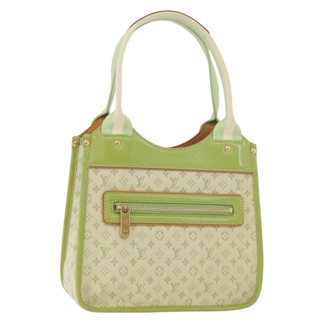 LOUIS VUITTON MONOGRAM MINI SAC CATLINE BAG 39V: LOUIS VUITTON Monogram Mini Sac Catline Bag 39V Brand: LOUIS VUITTON Type: Tote Bag Material: Monogram Mini Canvas Color: Almond Green Size: W9.8 x H8.7 x D3.9inch(Approx) Accessories: None