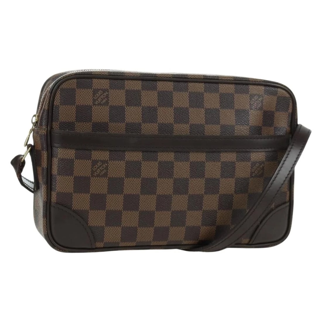 LOUIS VUITTON DAMIER EBENE TROCADERO 27 SHOULDER BAG: LOUIS VUITTON Damier Ebene Trocadero 27 Shoulder Bag Brand: LOUIS VUITTON Type: Shoulder Bag Material: Damier Ebene Canvas Color: Damie Ebene Size: W10.6 x H6.9 x D2.6inch(Approx) Accessories: Non