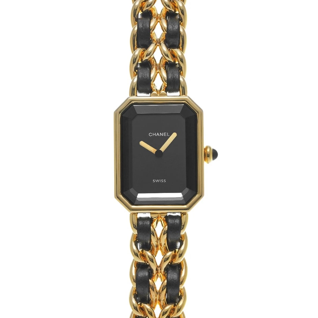 CHANEL PREMIRE BLACK WATCH (1 of 4)