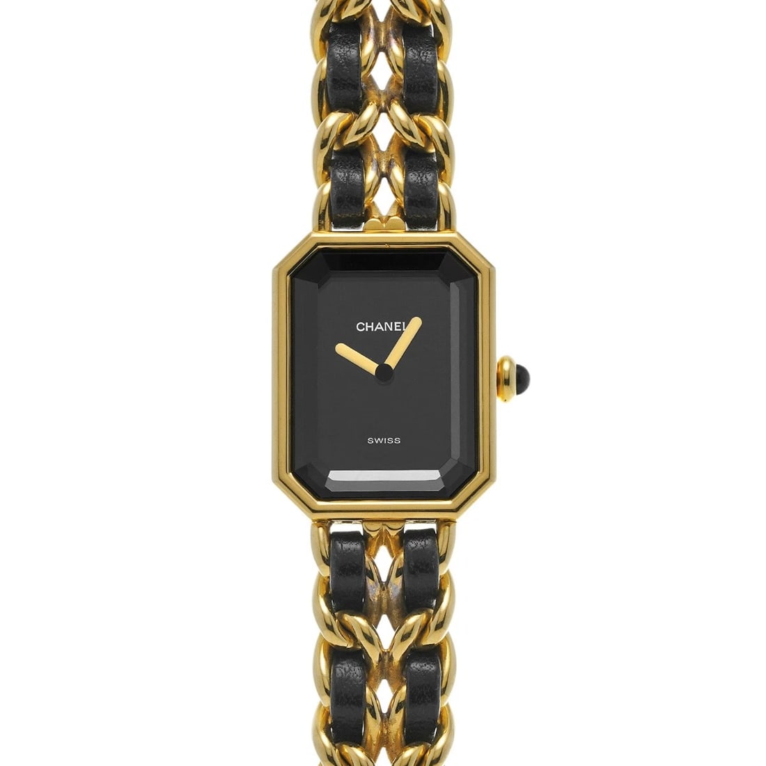 CHANEL PREMIRE BLACK WATCH (1 of 4)