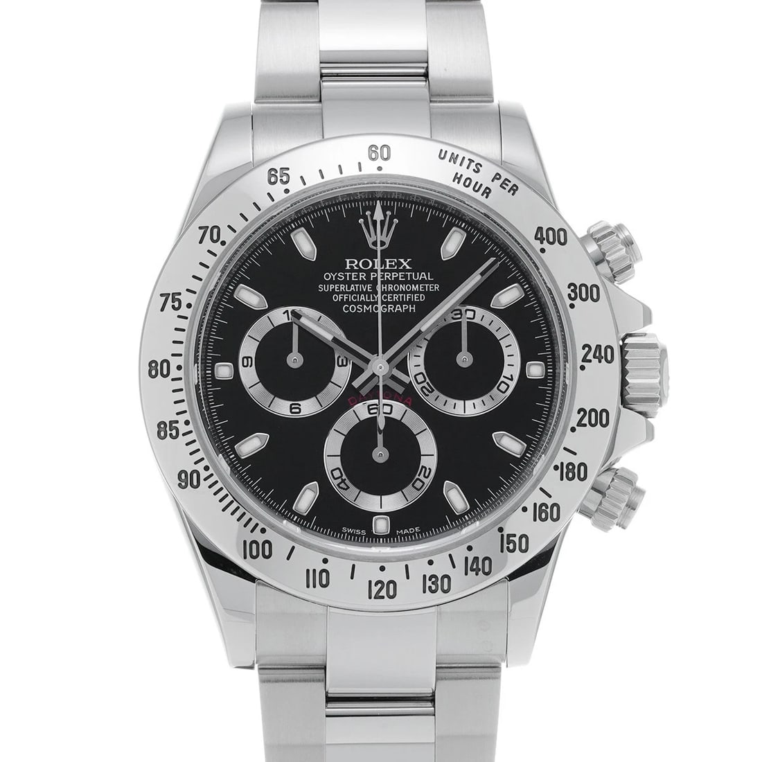 ROLEX COSMOGRAPH DAYTONA BLACK WATCH: ROLEX Cosmograph Daytona black Watch Brand: ROLEX Type: Wristwatch Material: Band Material Stainless steel, Case Material Stainless steel Color: Dial Color black Size: ??Case? H/about 40mm W/about 40m