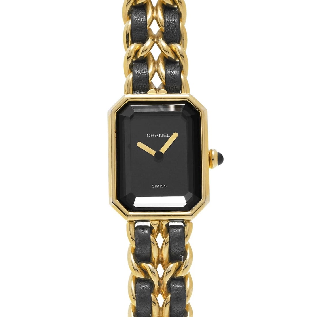 CHANEL PREMIRE BLACK WATCH (1 of 4)