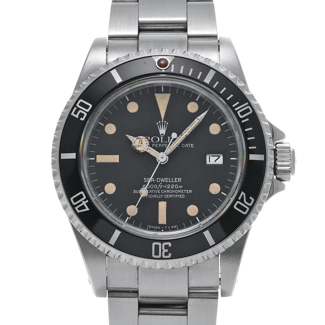 ROLEX SEA DWELLER BLACK WATCH: ROLEX Sea Dweller black Watch Brand: ROLEX Type: Wristwatch Material: Band Material Stainless steel, Case Material Stainless steel Color: Dial Color black Size: ??Case? H/about 40mm W/about 40mm D/abo