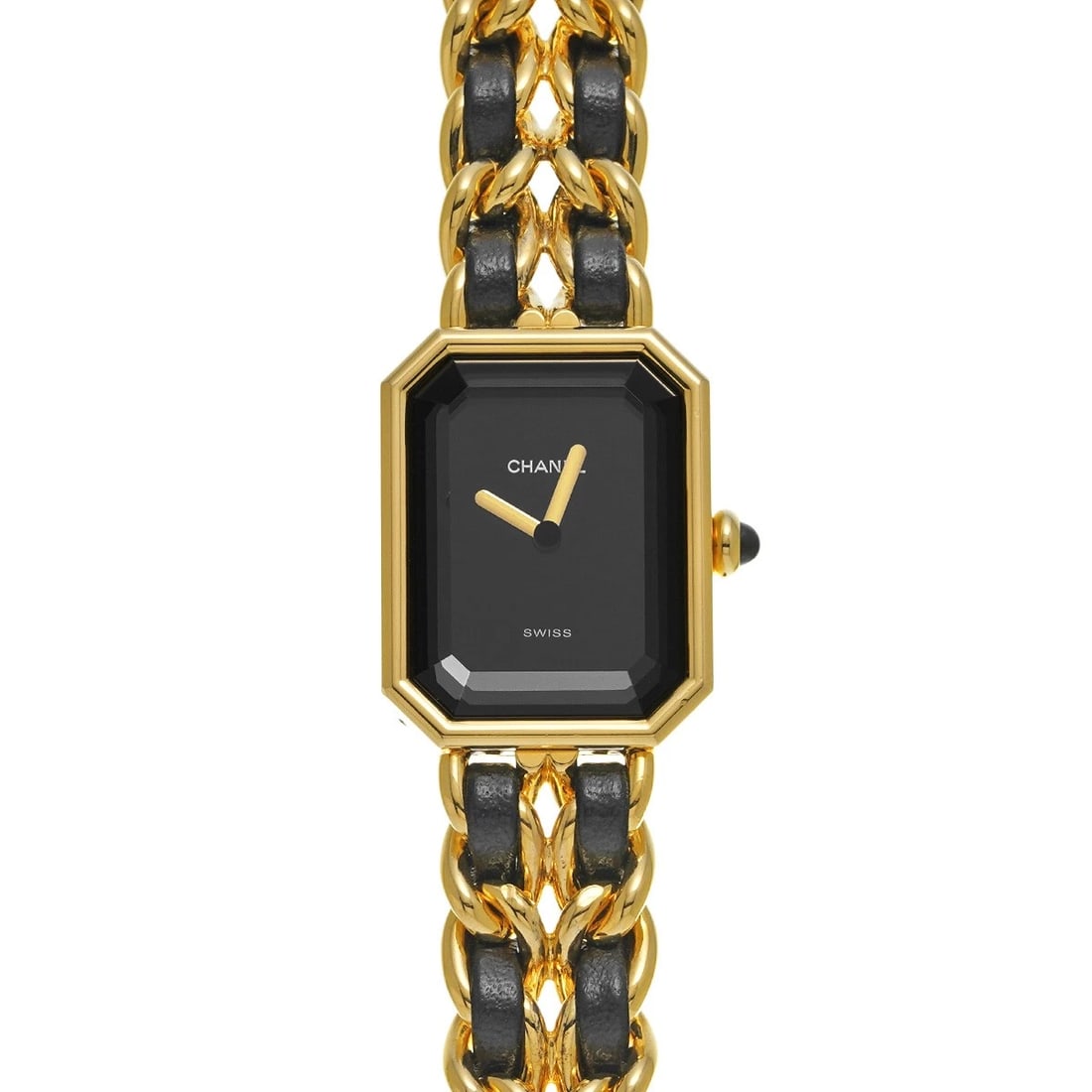 CHANEL PREMIRE BLACK WATCH (1 of 4)
