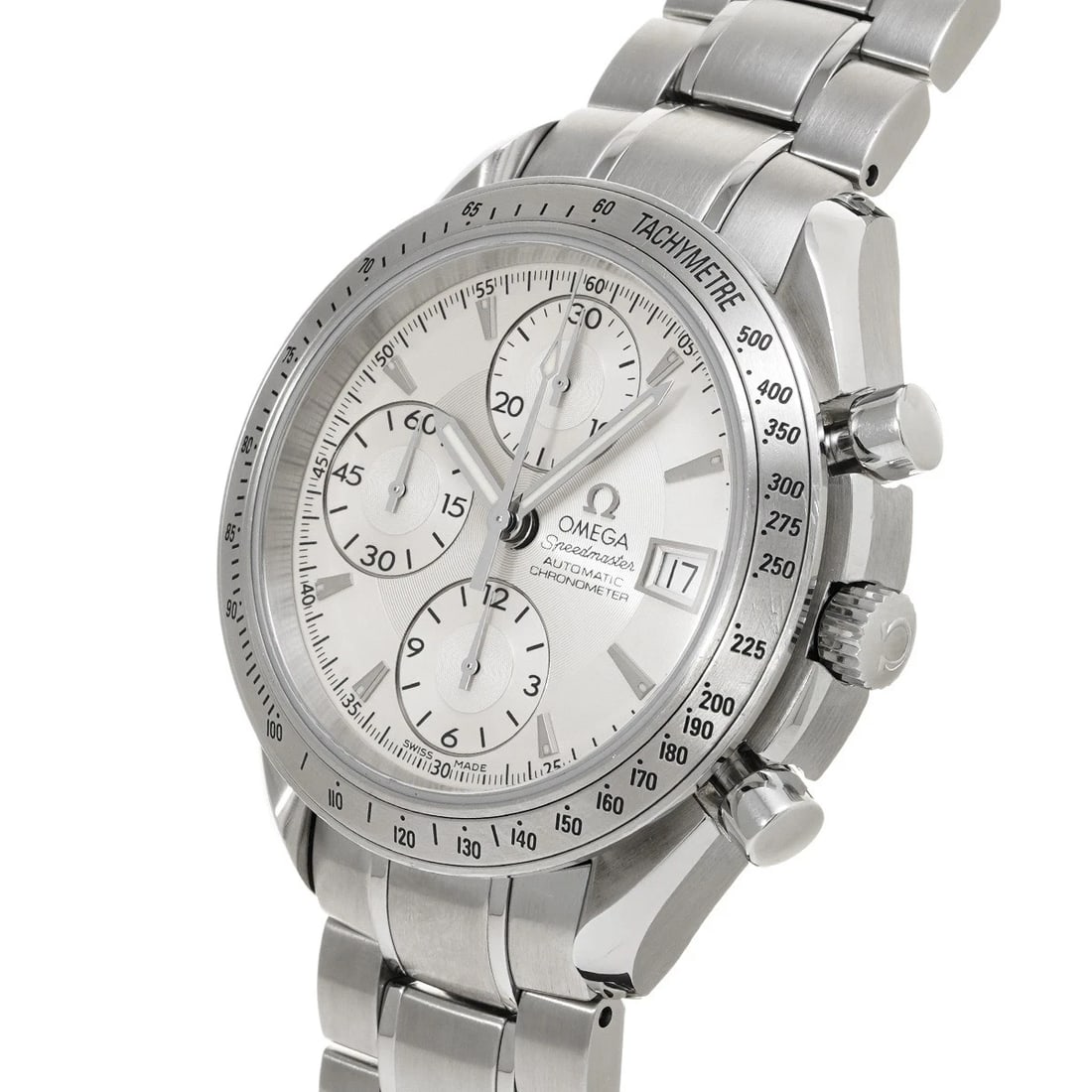 OMEGA SPEEDMASTER DATE SILVER WATCH - 2