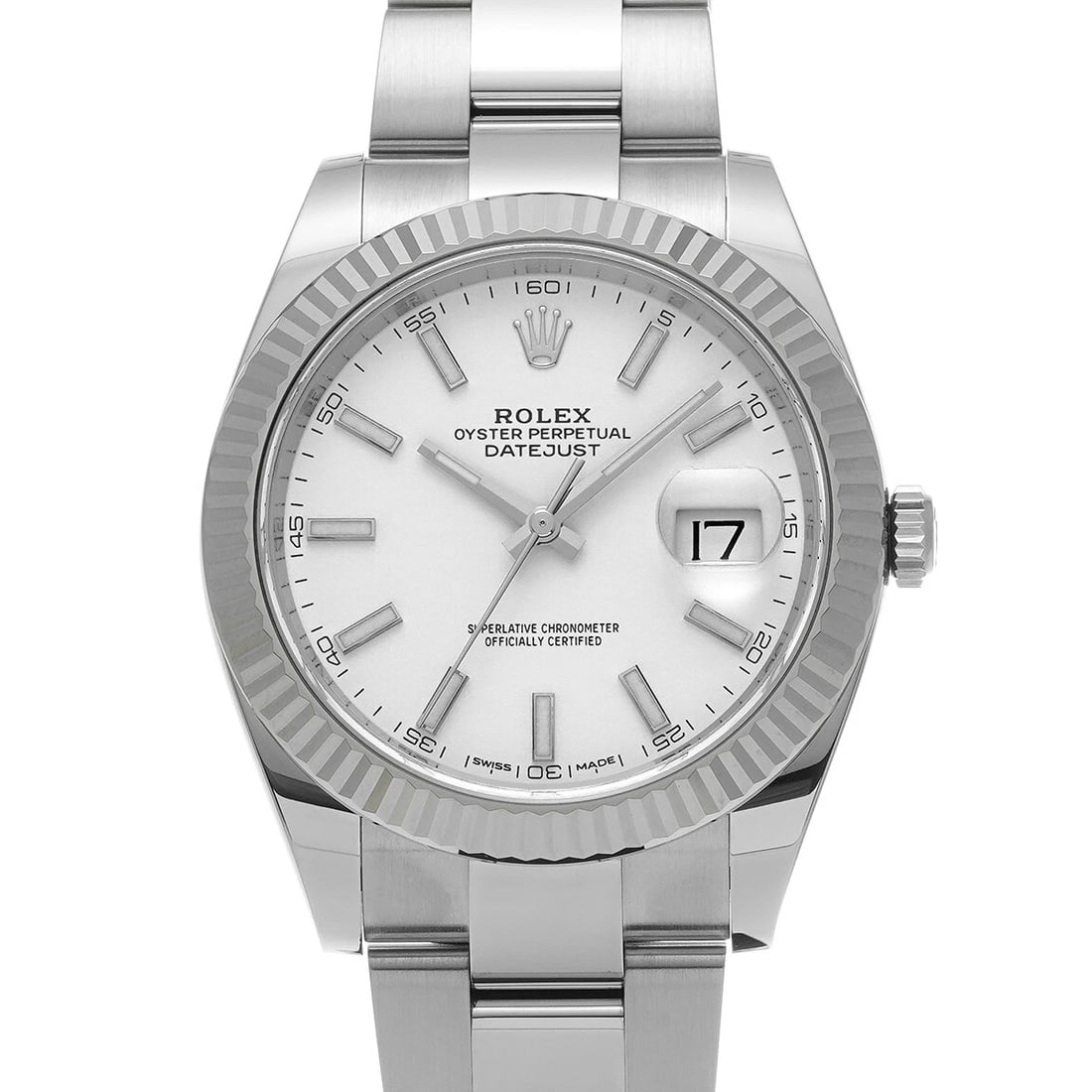ROLEX DATEJUST WHITE WATCH: ROLEX Datejust white Watch Brand: ROLEX Type: Wristwatch Material: Band Material Stainless steel, Case Material Stainless steel Color: Dial Color white Size: ??Case? H/about 41mm W/about 41mm D/about 