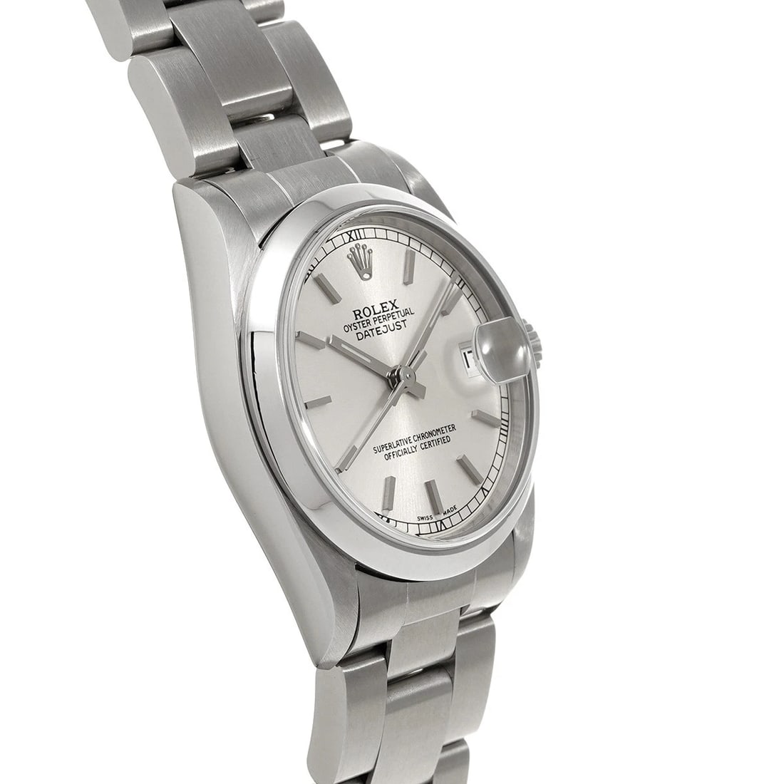 ROLEX DATEJUST SILVER WATCH - 3