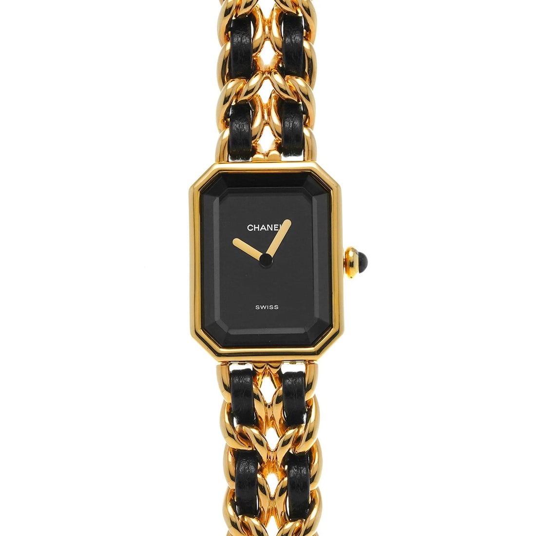 CHANEL PREMIRE BLACK WATCH (1 of 4)