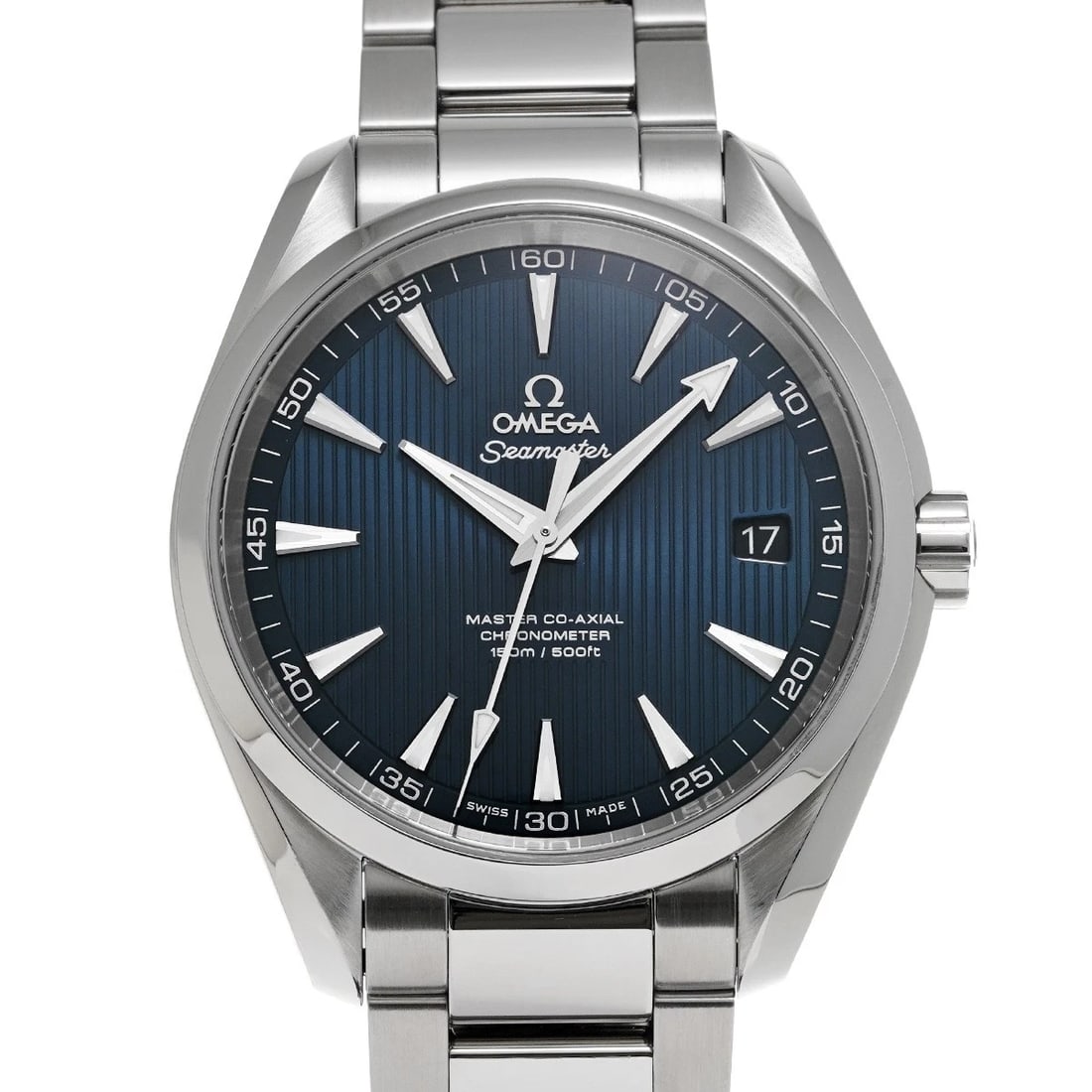 OMEGA SEAMASTER AQUA TERRA CO AXIAL BLUE WATCH: OMEGA Seamaster Aqua Terra Co axial blue Watch Brand: OMEGA Type: Wristwatch Material: Band Material Stainless steel, Case Material Stainless steel Color: Dial Color blue Size: ??Case? H/about 38.5mm 