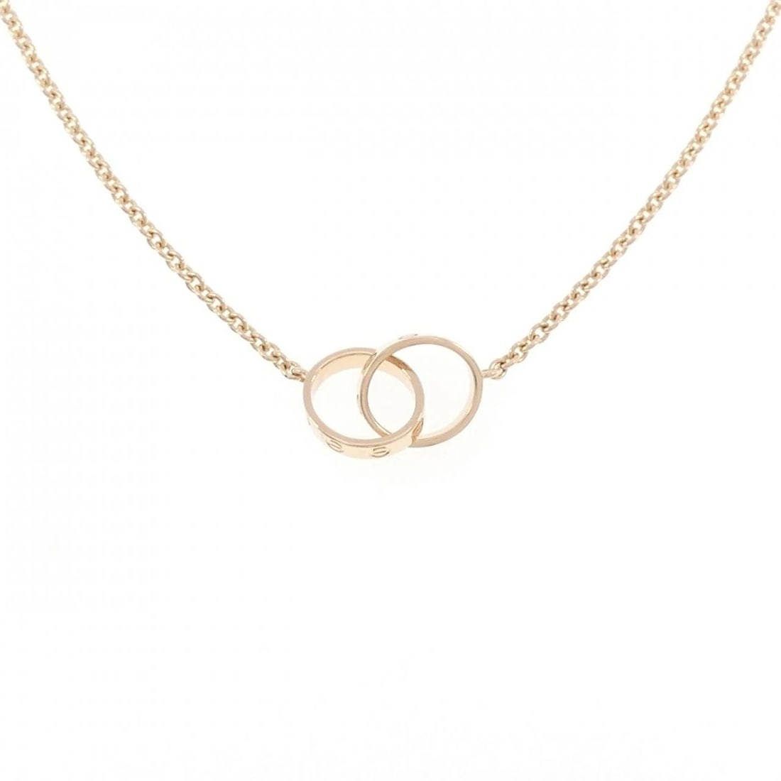 CARTIER BABY LOVE NECKLACE: Cartier Baby Love Necklace Brand: CARTIER Type: Necklace Material: 750 Pink Gold, Color: Pink Gold Size: 44cm Actual Size Max width approx.: 9.7mm Chain maximum width approx.: 1.8mm Accessories: None