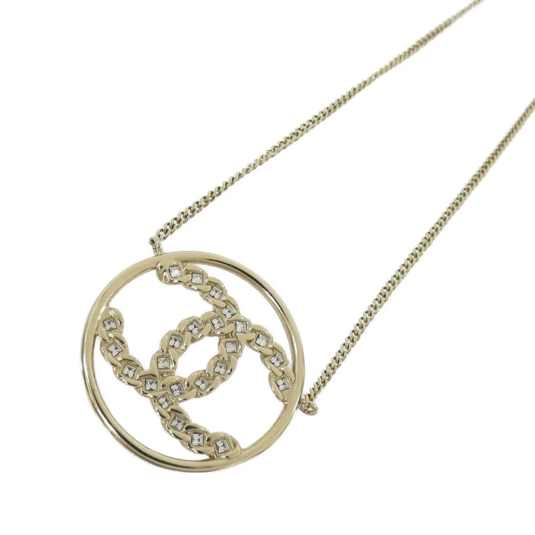 CHANEL NECKLACE: Chanel Necklace Brand: CHANEL Type: Necklace Material: None, Color: None Size: Length: 45cm Top width x height: 3cmx3cm Accessories: None Accessories Notice: When purchasing pre-owned goods, please