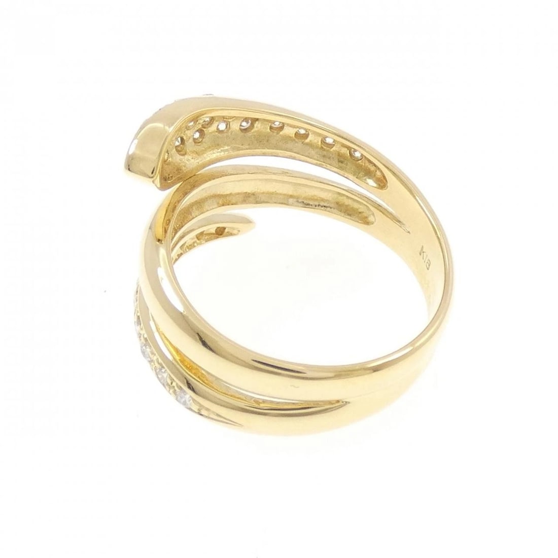 K18YG DIAMOND RING - 3