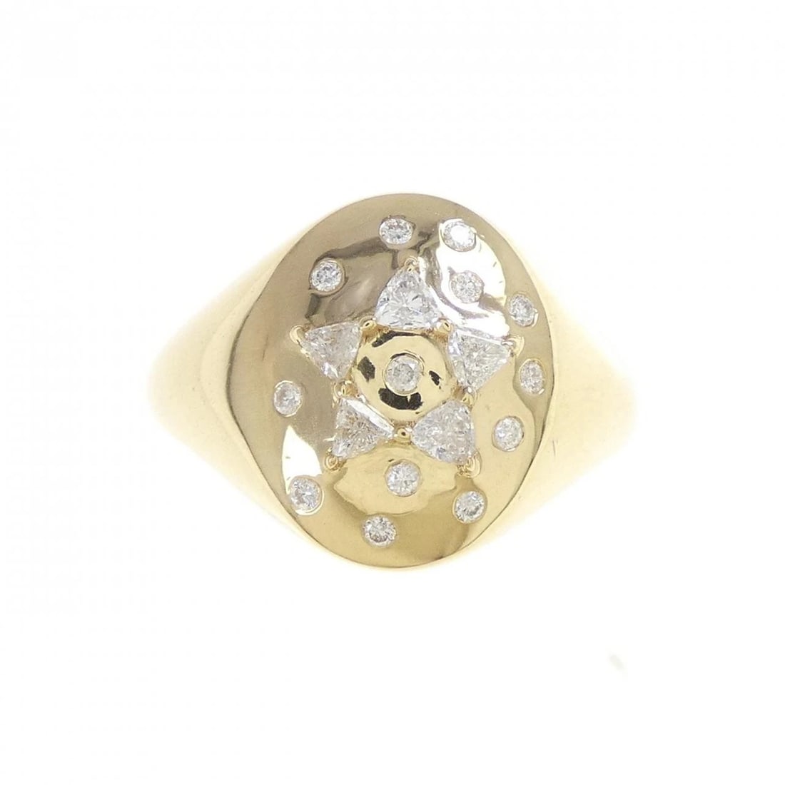 K18YG DIAMOND RING - 2