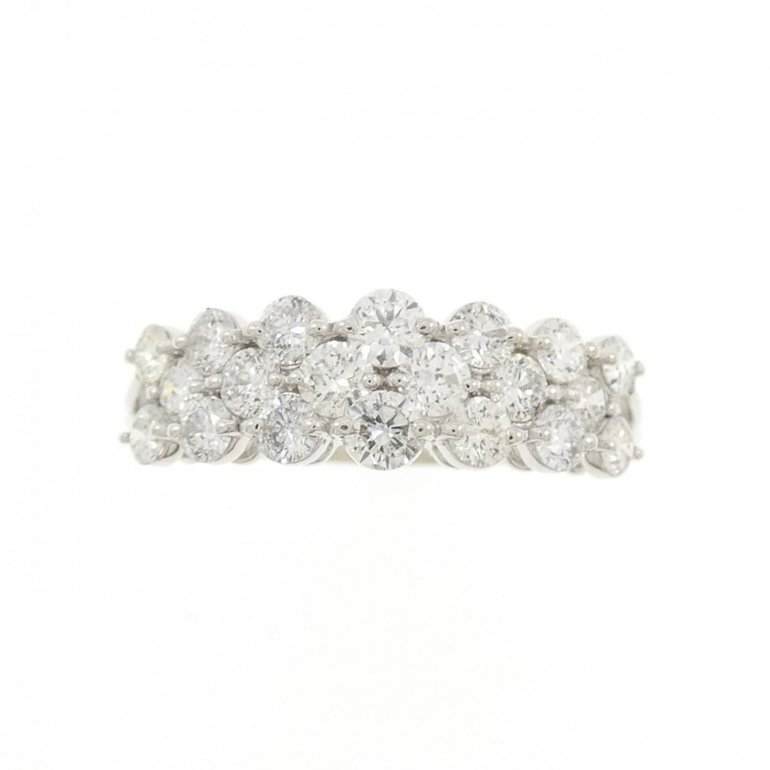K18WG DIAMOND RING - 2