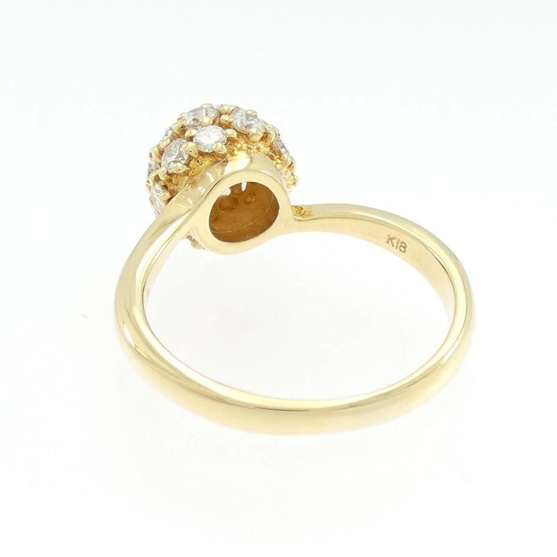 K18YG DIAMOND RING - 3