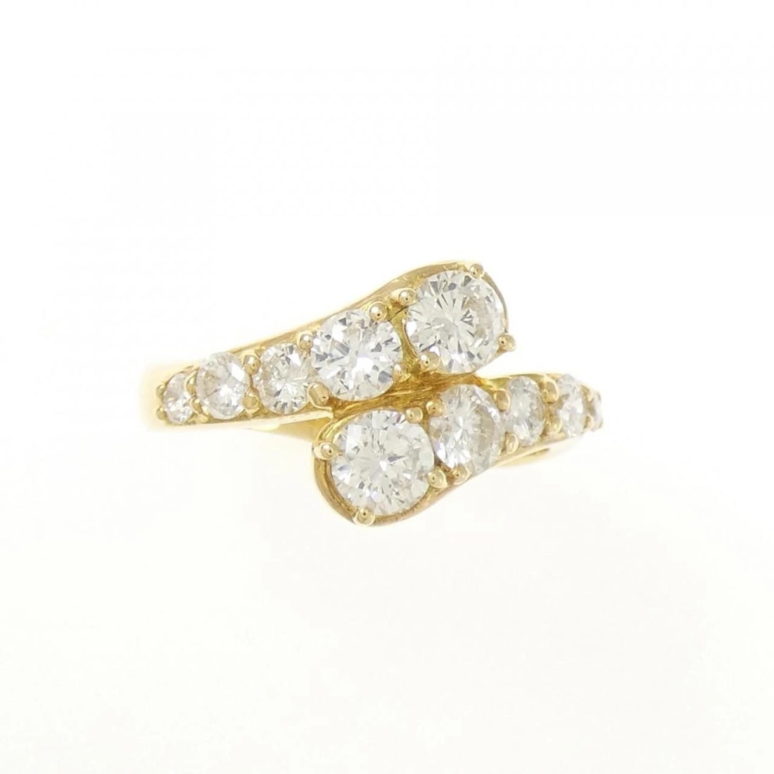 K18YG DIAMOND RING - 2