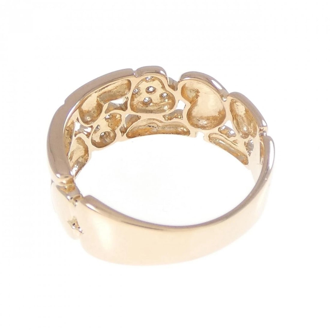 K18PG HEART DIAMOND RING - 3