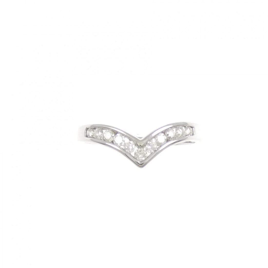 K18WG DIAMOND RING - 2