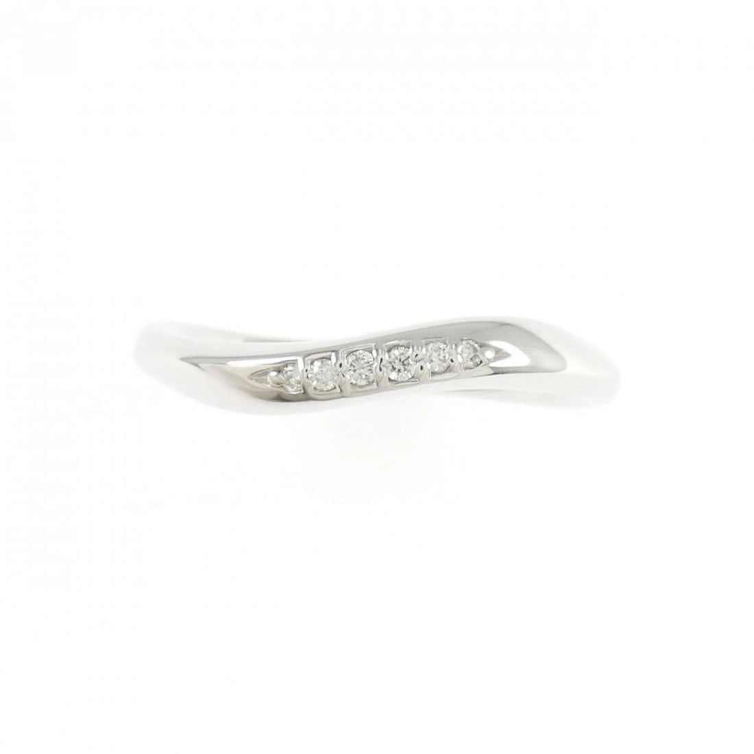 K18WG DIAMOND RING - 2