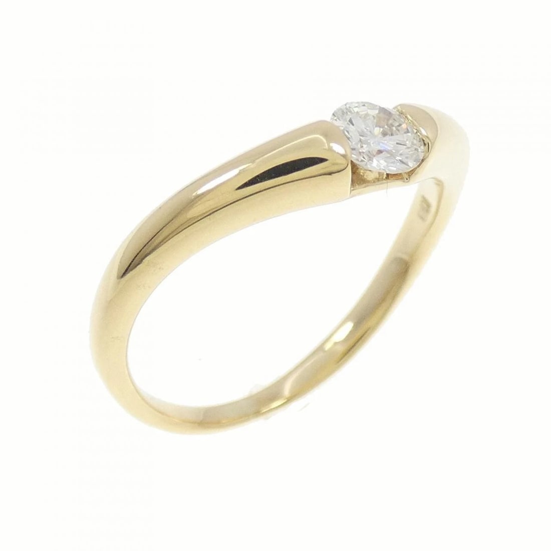 K18YG DIAMOND RING: K18YG Diamond Ring Brand: Unbranded Type: Diamond ring Material: 18K Yellow Gold, Main Stone/Creation Natural Color: Yellow Gold Size: US 5 3/4 Accessories: None Accessories Notice: When purchasing