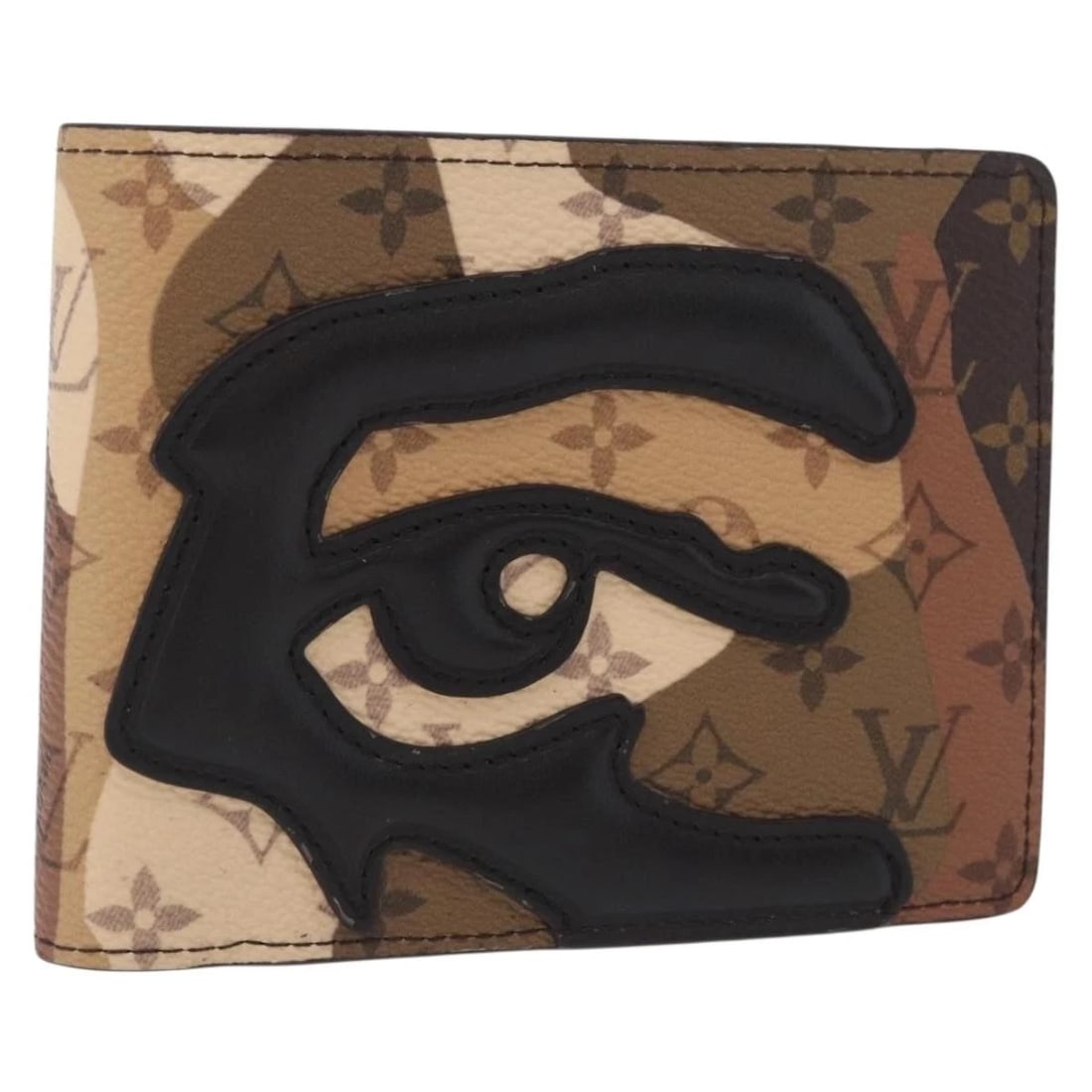 LOUIS VUITTON LV PORTRAIT PORTEFEUILLE MULTRIPRU WALLET: LOUIS VUITTON LV Portrait Portefeuille Multripru Wallet Brand: LOUIS VUITTON Type: Wallet Material: Monogram Canvas Color: Monogram/Khaki Size: W4.7 x H3.5 x D0.6inch(Approx) Accessories: None
