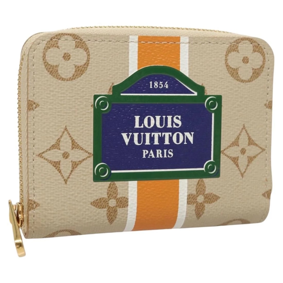 LOUIS VUITTON MONOGRAM MONOPANAM ZIPPY COIN PURSE: LOUIS VUITTON Monogram Monopanam Zippy Coin Purse Brand: LOUIS VUITTON Type: Coin Purse Material: Monogram Canvas Color: Beige Size: W4.3 x H3.3 x D0.8inch(Approx) Accessories: None Access