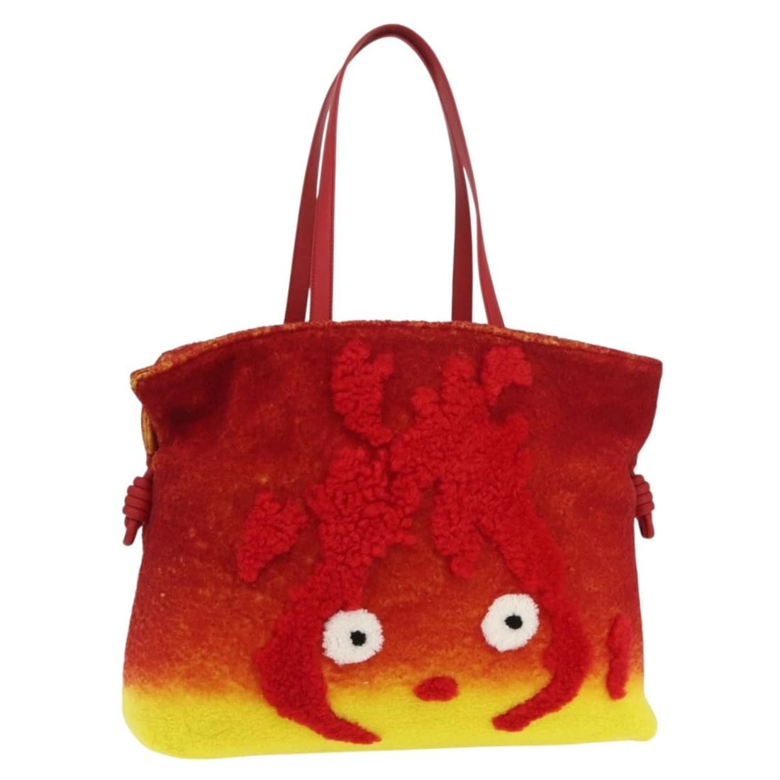 LOEWE × STUDIO GHIBLI HOWL'S MOVING CASTLE FLAMENCO: LOEWE × Studio Ghibli Howl's Moving Castle Flamenco Brand: LOEWE Type: Shoulder Bag Material: Canvas Color: Red Size: W16.9 x H12.6 x D5.1inch(Approx) Accessories: None Accessories Notice: