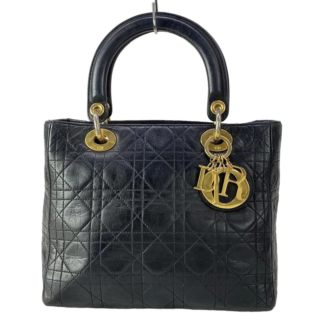 CHRISTIANDIOR BAG - BLACK LAMBSKIN HANDBAG: ChristianDior Bag - Black Lambskin Handbag Brand: DIOR/ChristianDior Type: Handbag Material: Exterior Material Lambskin Color: Exterior Color Black Size: Height : 7.67 inch(19.5 cm) Width : 9.65 inch 